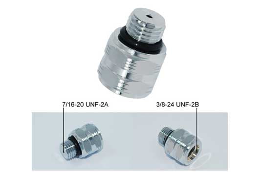 (M-7/16-20 TO F-3/8-24)  轉接頭(五溝)