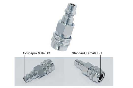 快卸接頭                                                              公端SCUBAPRO-母端標準
