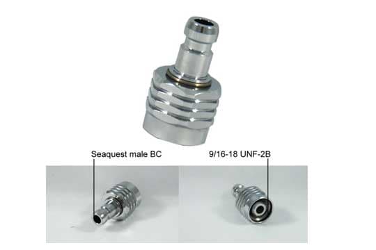 公端SEAQUEST BC快卸接頭 母端 9/16-18