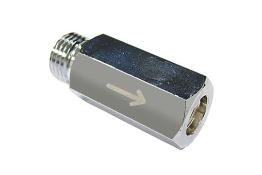 單向進氣接頭 公端  3/8-24 母端 9/16-18