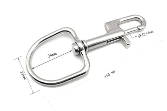 白鐵單耳扁勾 11cm(馬蹄型環)