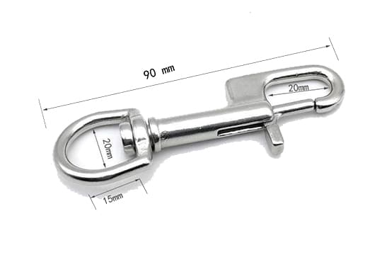 白鐵單耳扁勾 9cm(馬蹄型環)