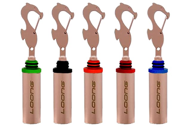 海馬鉤磁吸開關靜音搖鈴-玫瑰金本體(開關5色)