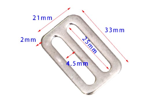 1吋日字扣(25*5*2mm)