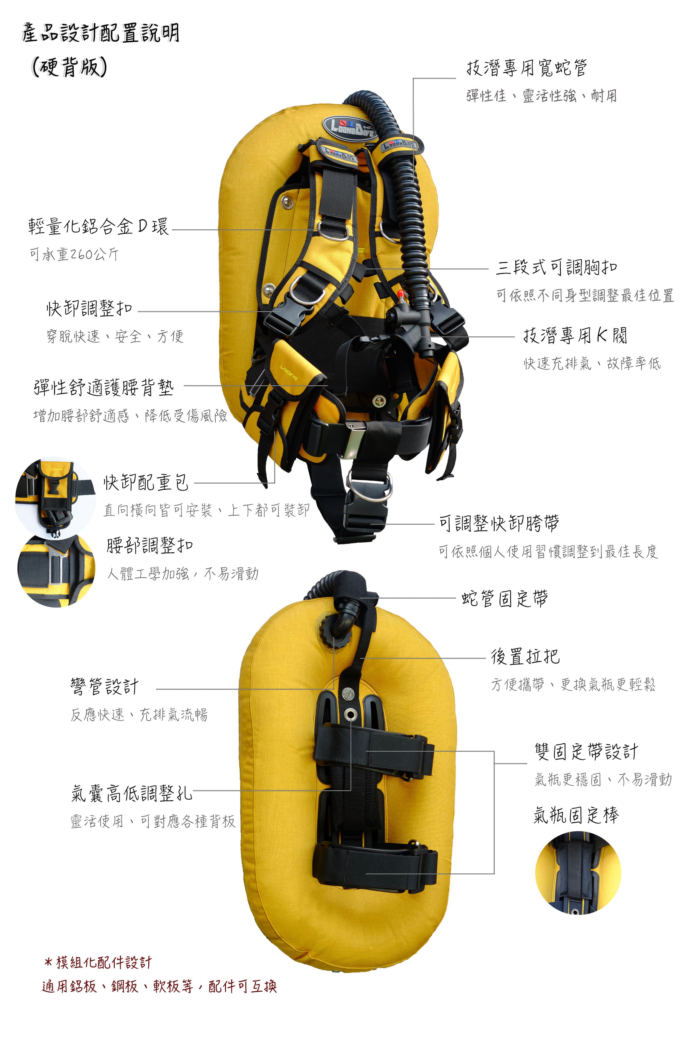 30磅鋁板+舒適肩帶組 (全配件)  13色