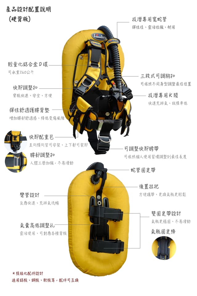 30磅鋁板+舒適肩帶組 (全配件)  13色