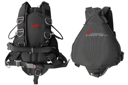 25-30磅加強氣囊側掛潛水用BCD 黑