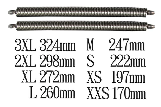 彈簧,一雙 XXL~XXS