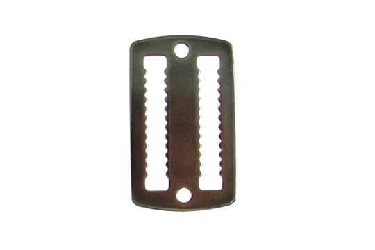 白鐵日字扣(大型), 有齒