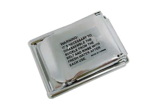 白鐵伸縮調整鉛帶扣/厚底