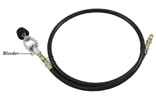 充氣機對氣瓶用輸氣管 +洩壓鈕 Yoke           +47"高壓管